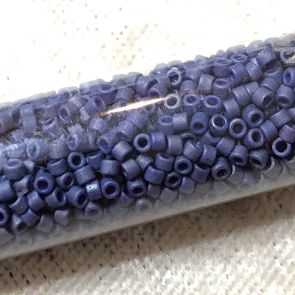 Matte Metallic Royal Blue 0377 Japanese Glass Delica Beads