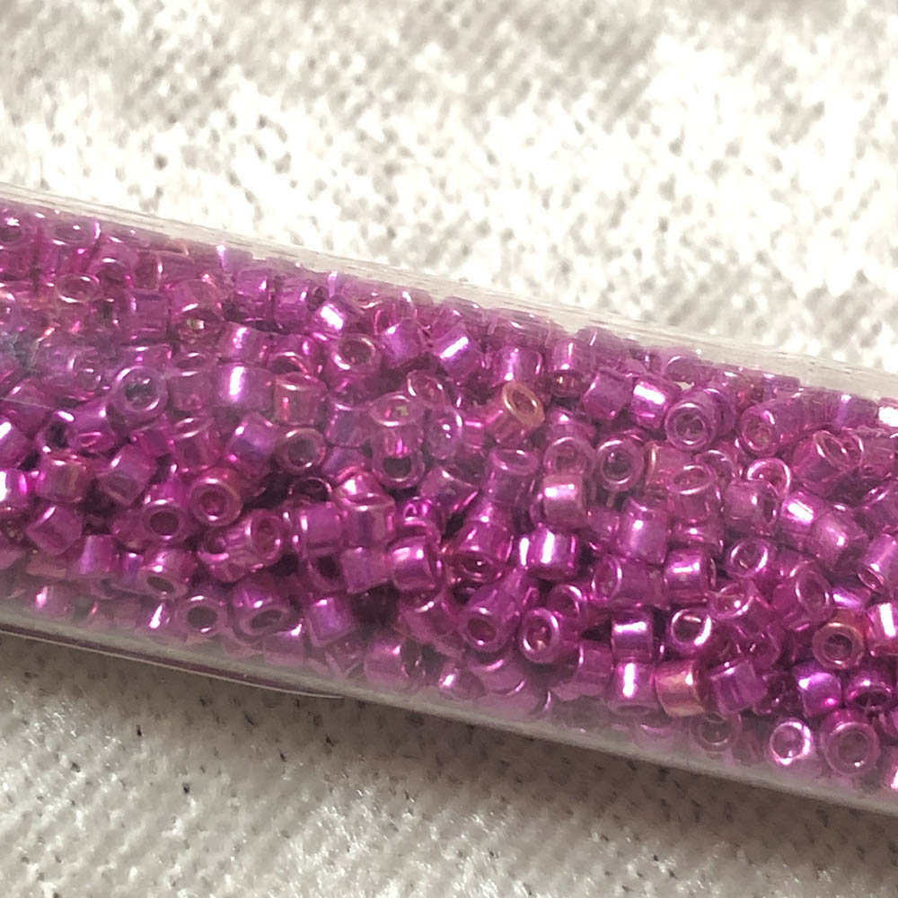 Transparent Silver Lined Fuchsia 0422 Japanese Glass Delica Beads