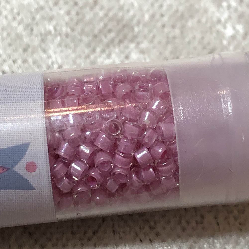 Pale Lilac Lined Crystal AB 0072 Japanese Glass Delica Beads