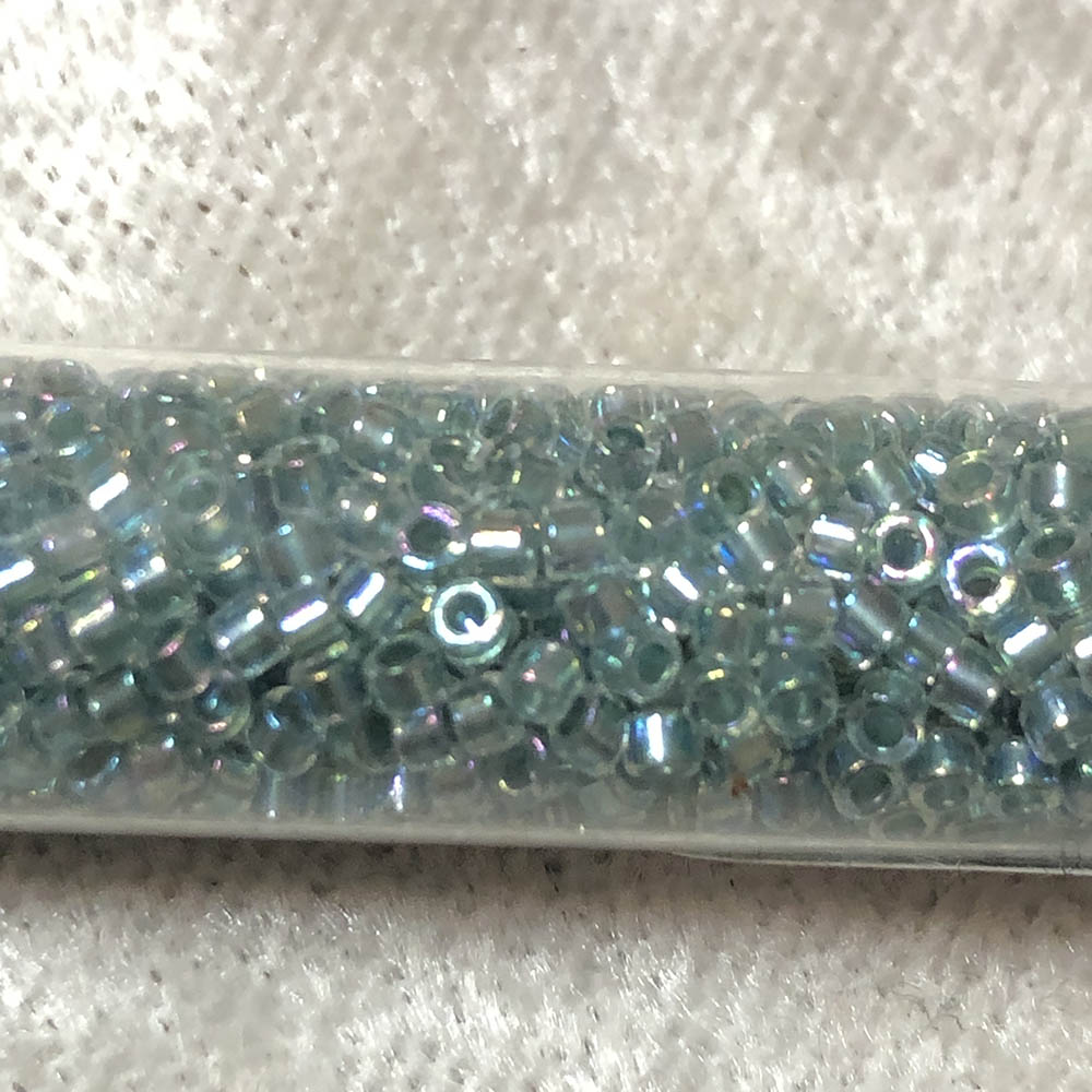 Sea Foam Lined Crystal AB 0084 Japanese Glass Delica Beads