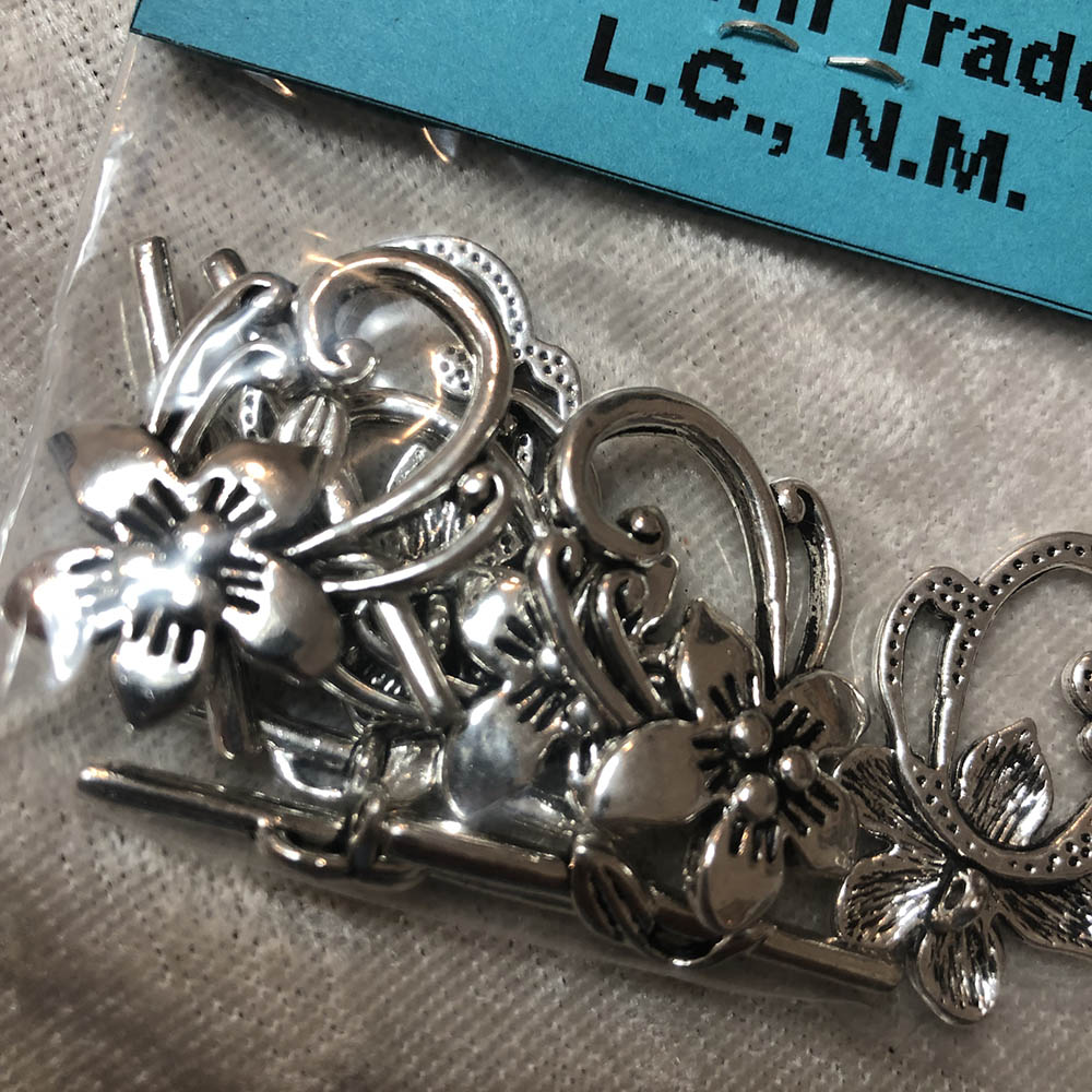 Pewter Floral Toggle