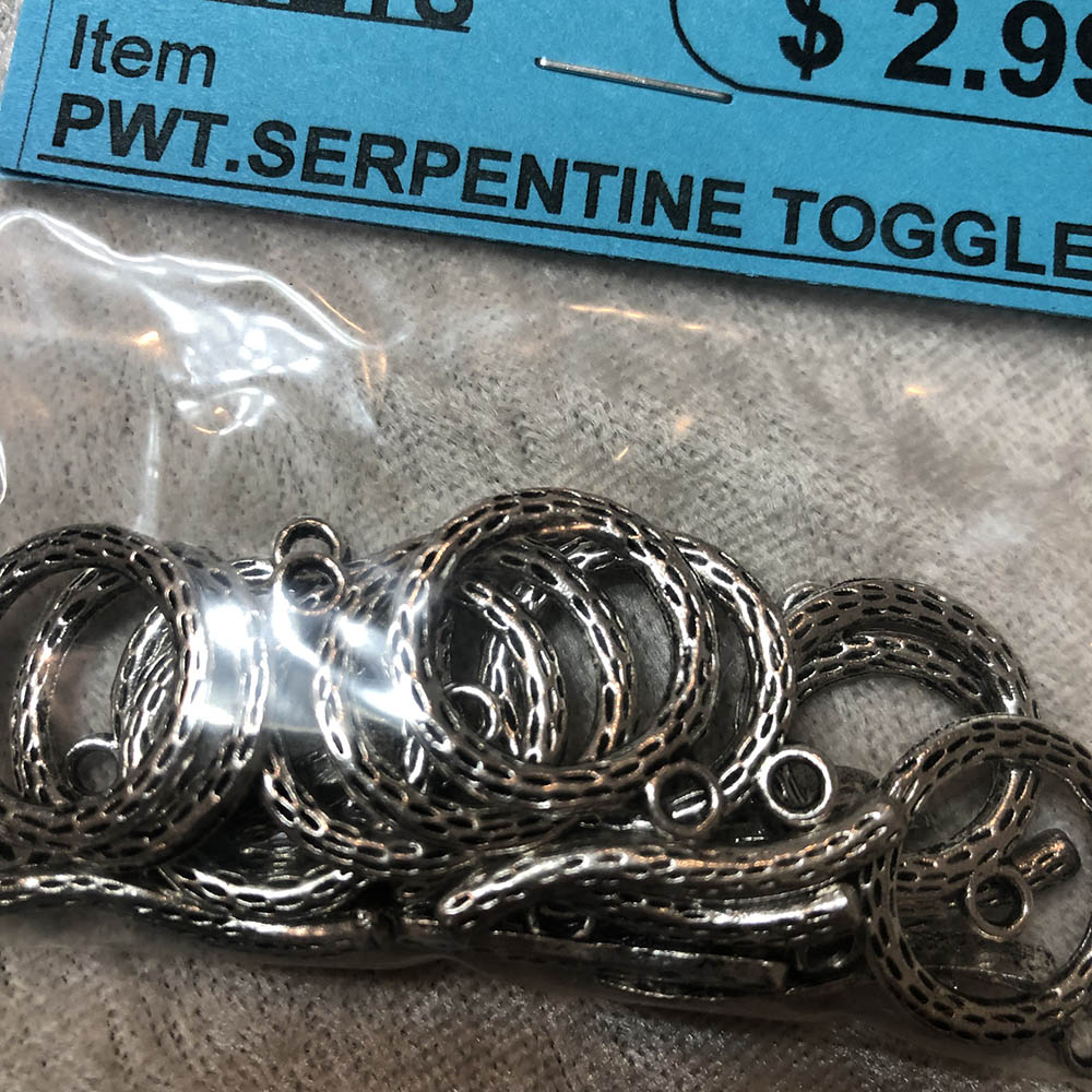 Pewter Serpentine Toggle