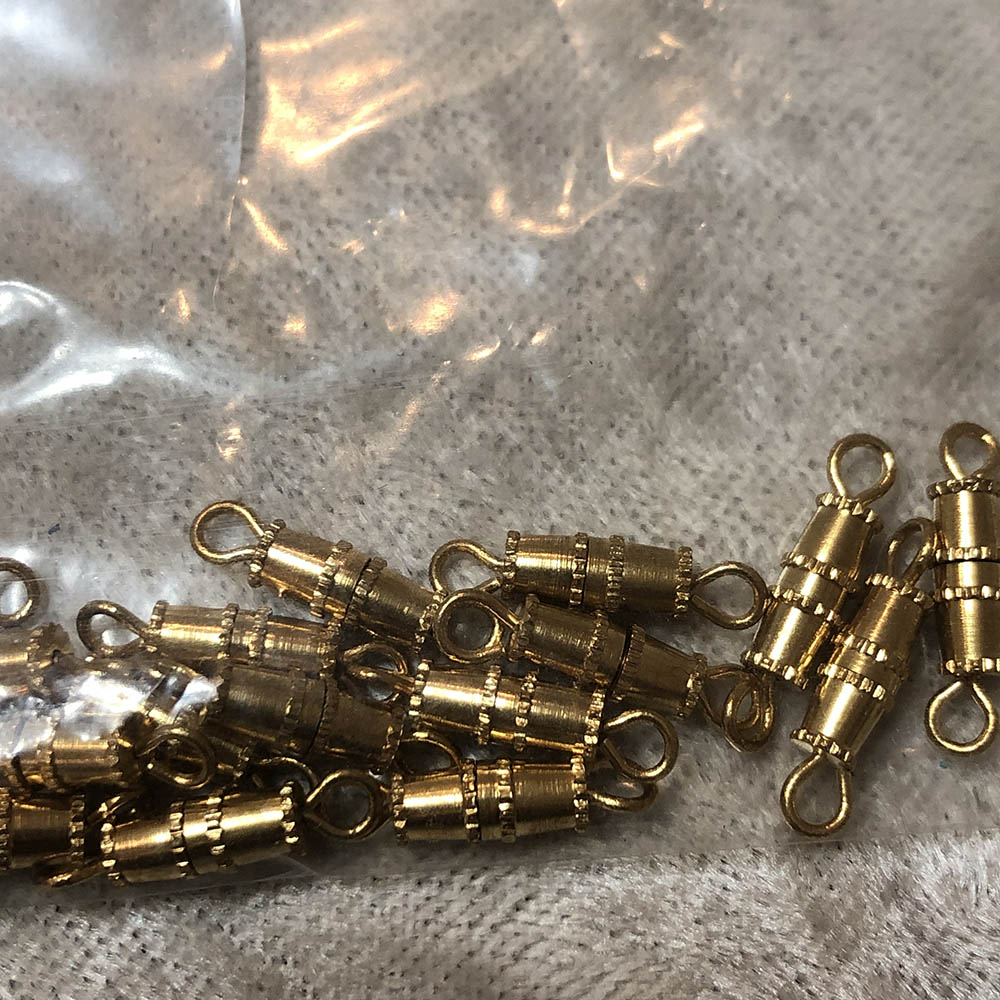 Gold Plated Medium Barrel Clasps