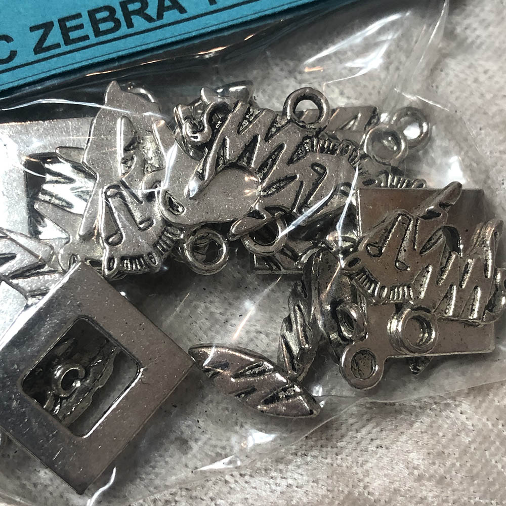 Pewter 3-Piece Zebra Toggles