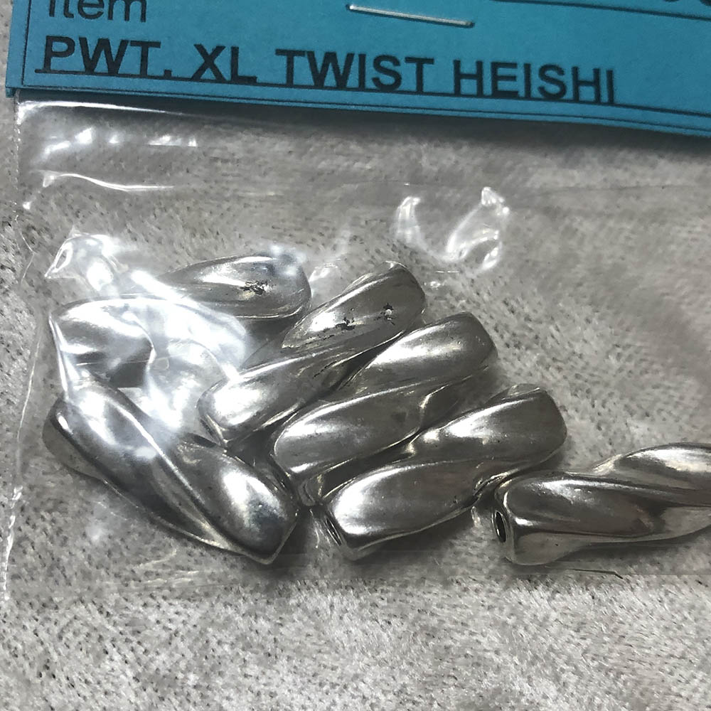 Pewter Extra Large Twist Heishi