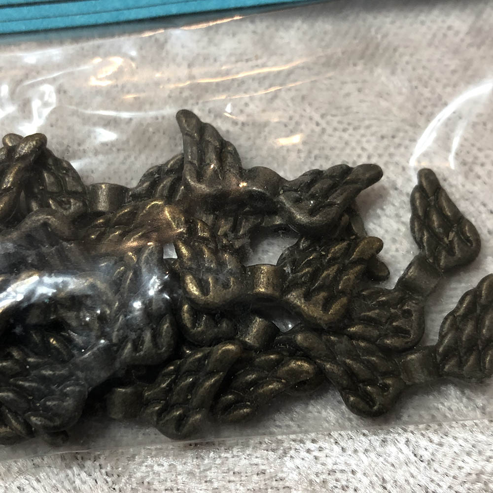 Antique Brass Angel Wing Beads