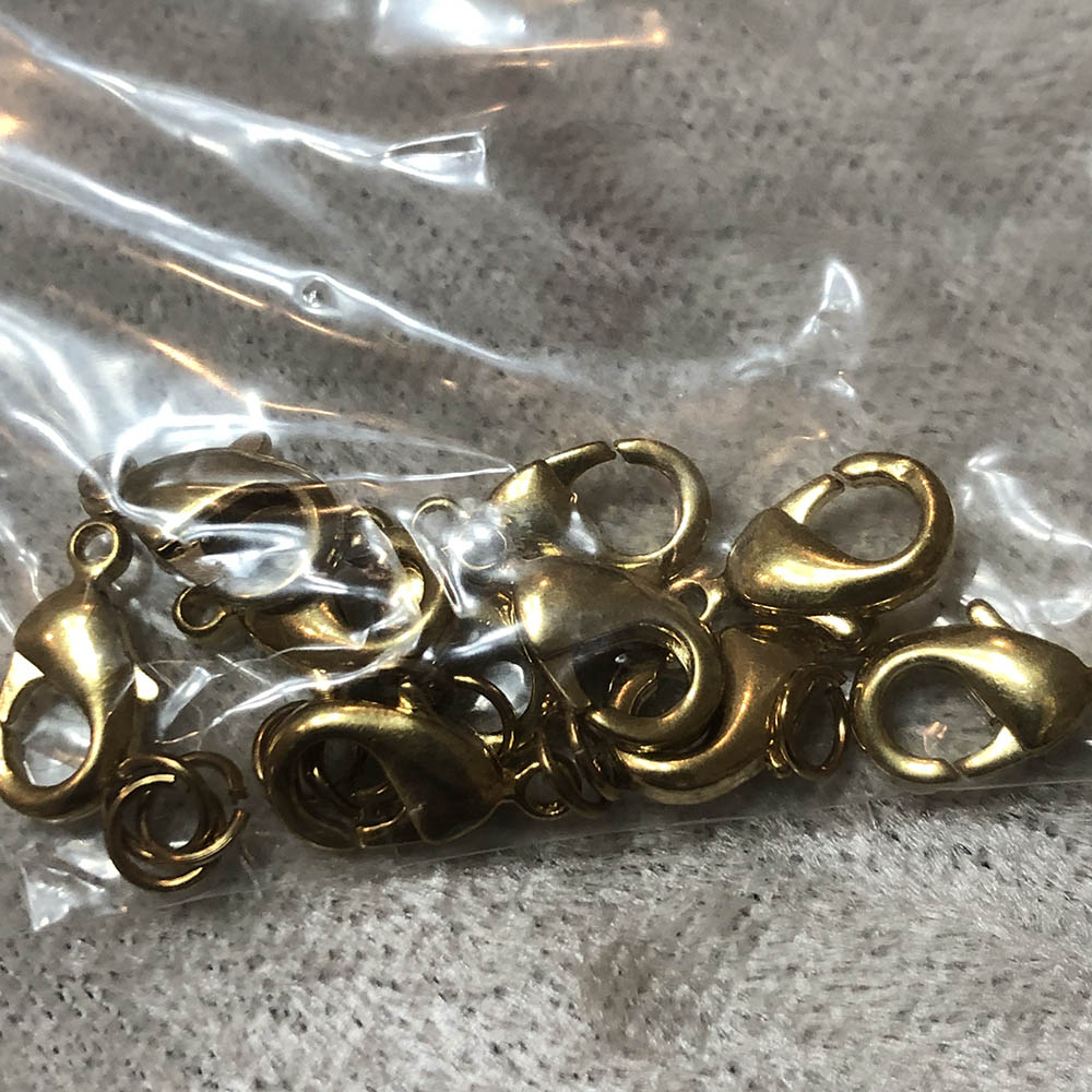 Gold Plated Medium Lobster Clasps