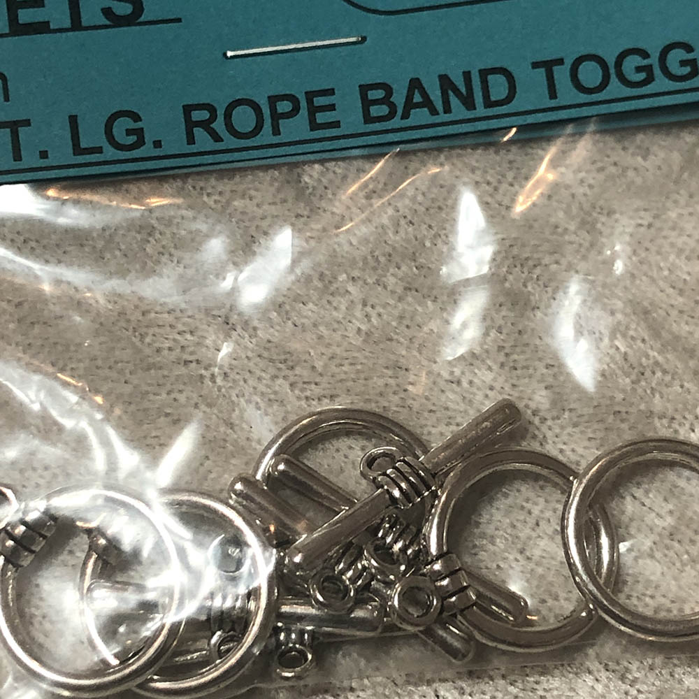 Pewter Large Rope Band Toggles