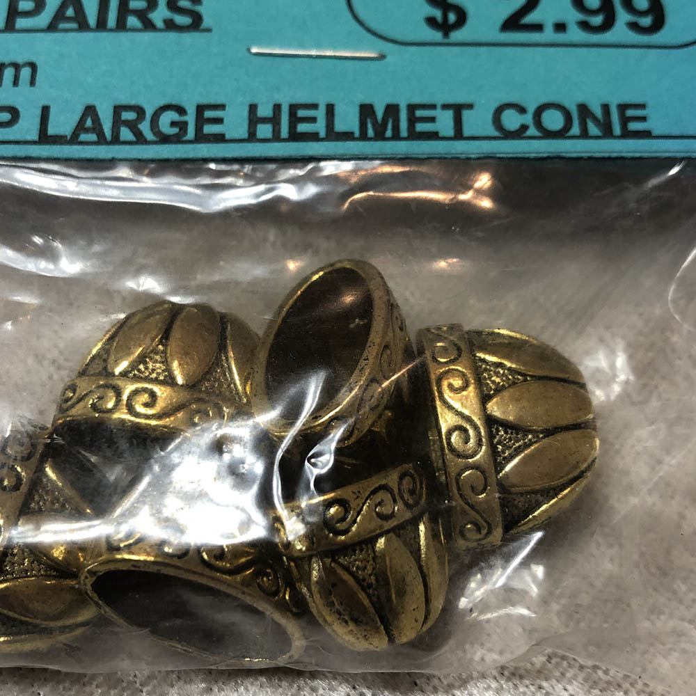 Gold Plated Large Helmet Cone