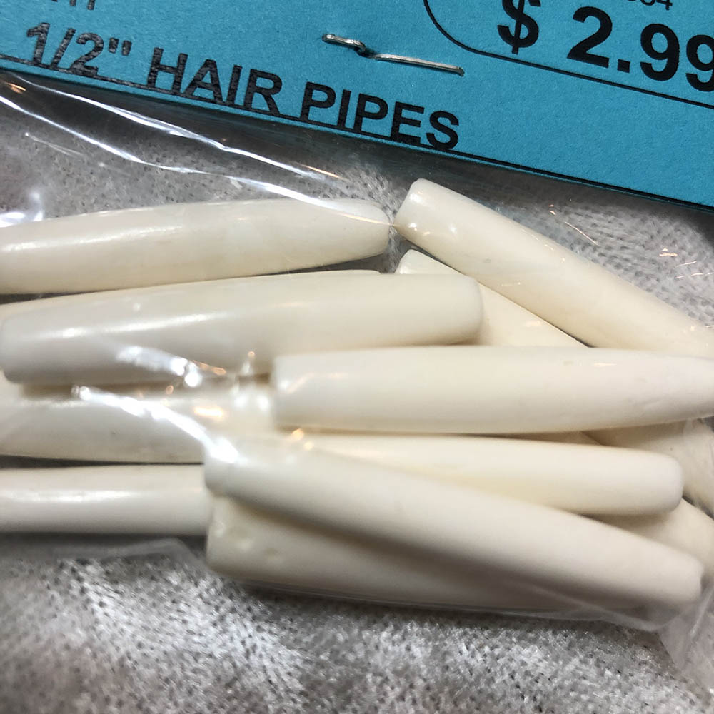 1 1/2" Bone Hair Pipes