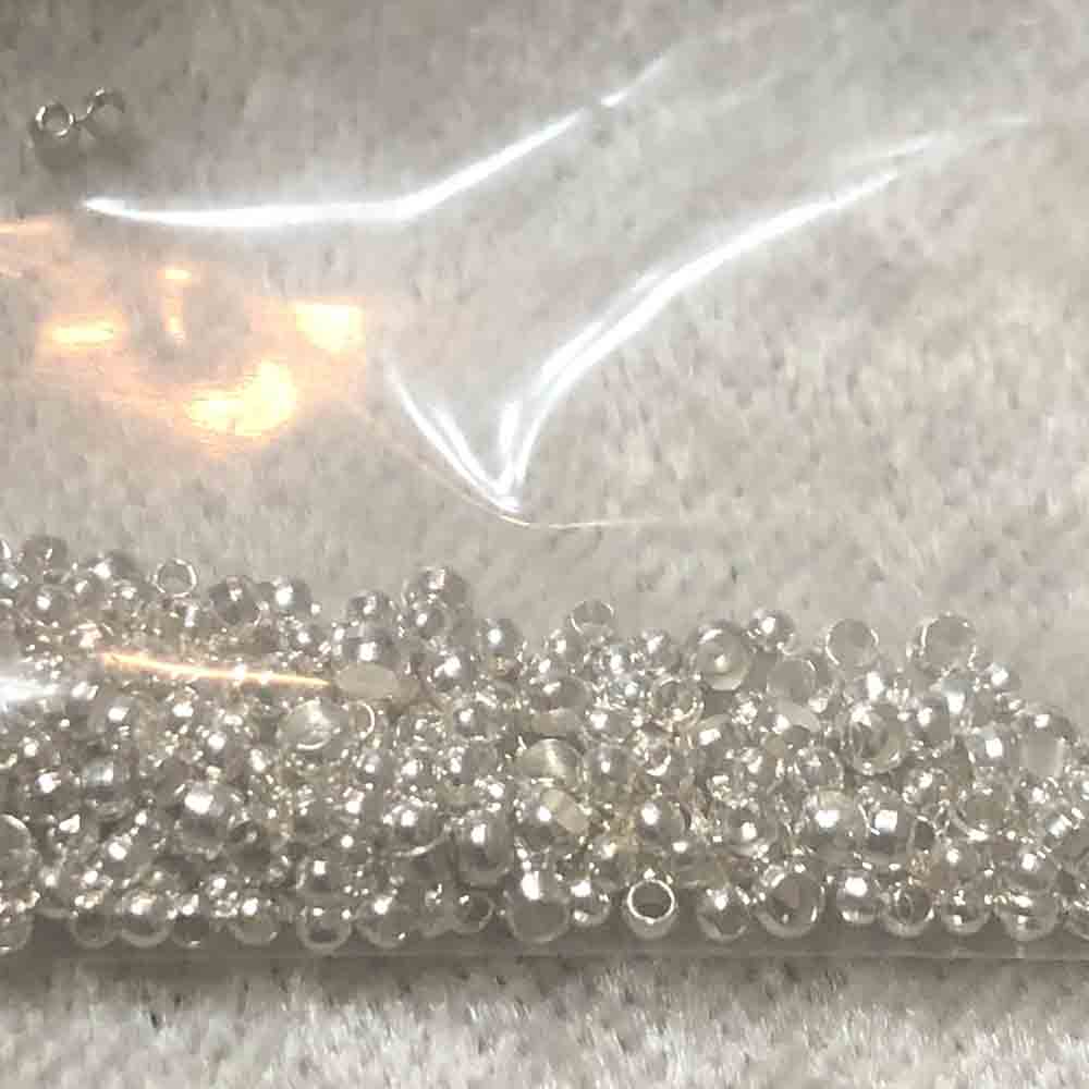 Silver Plated 1.5mm Round Beads