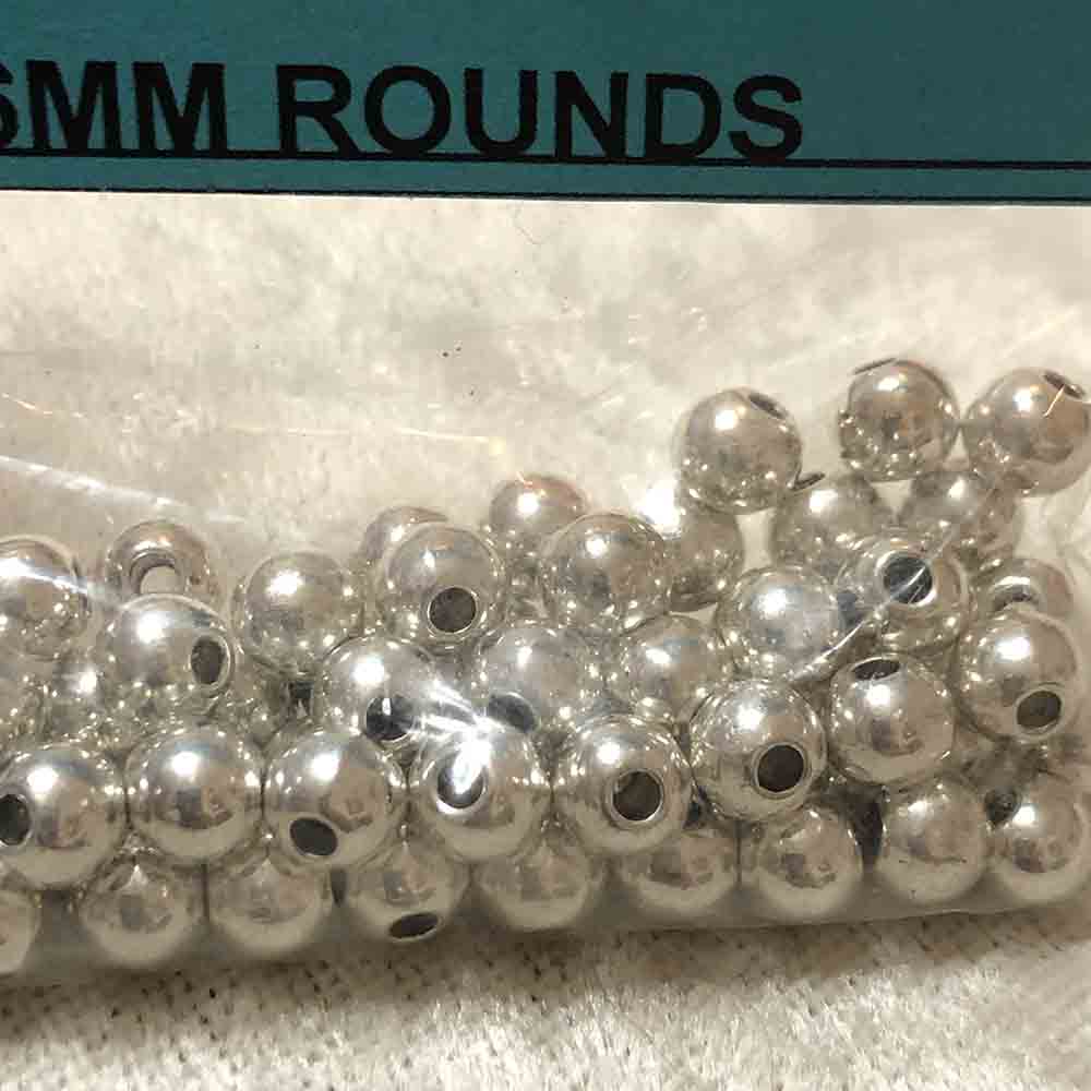 Pewter 6mm Round Beads