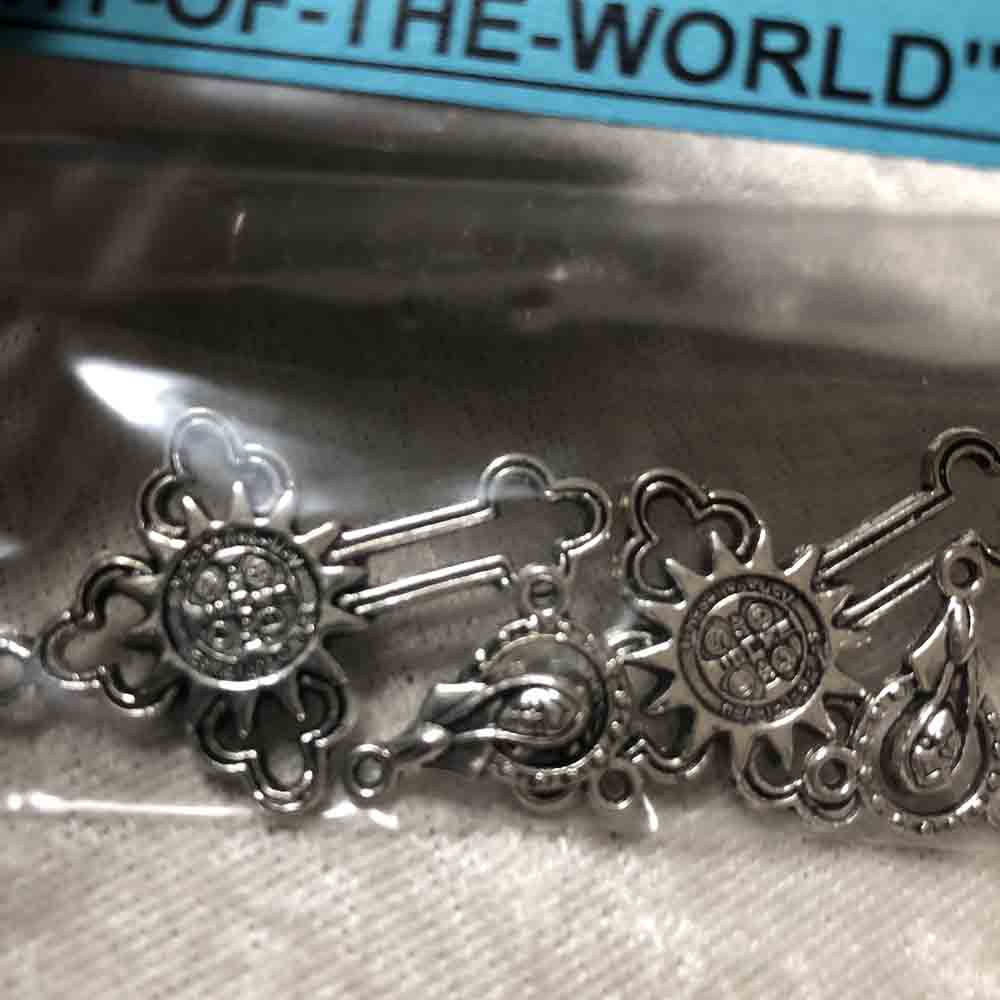 Pewter Light of the World Rosary Set