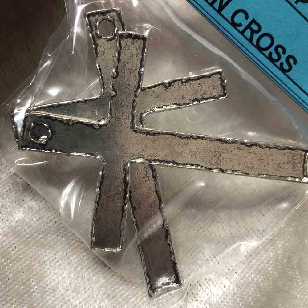 Pewter Plain Cut Out Cross Pendants