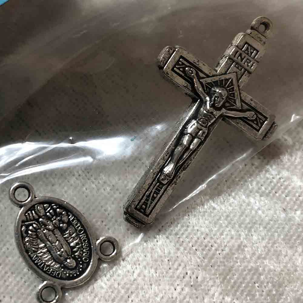 Pewter Rosario de Fatima Rosary Set