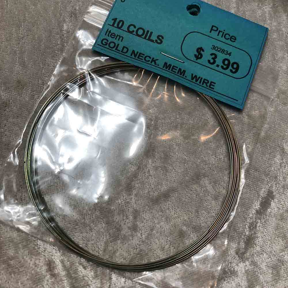 Gold Neck Memory Wire