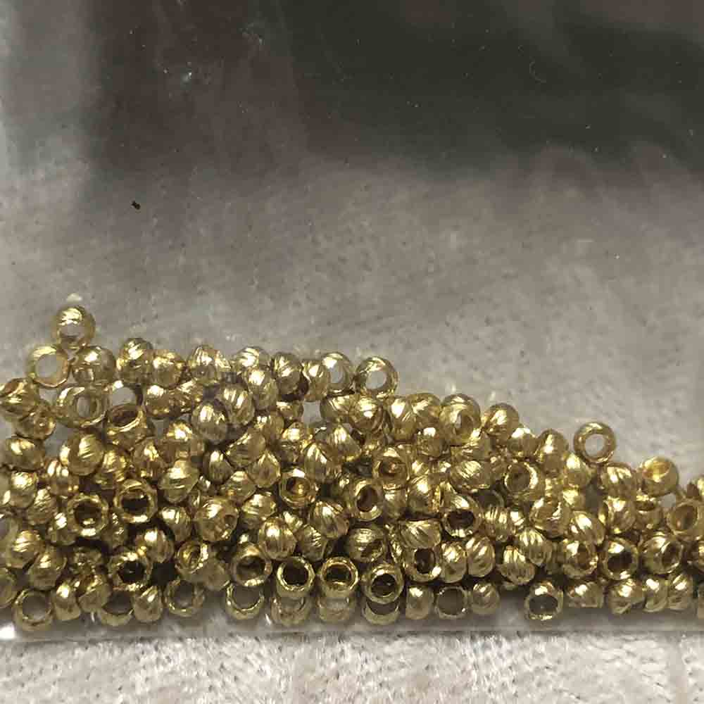 Gold Plated French Crimp Beads