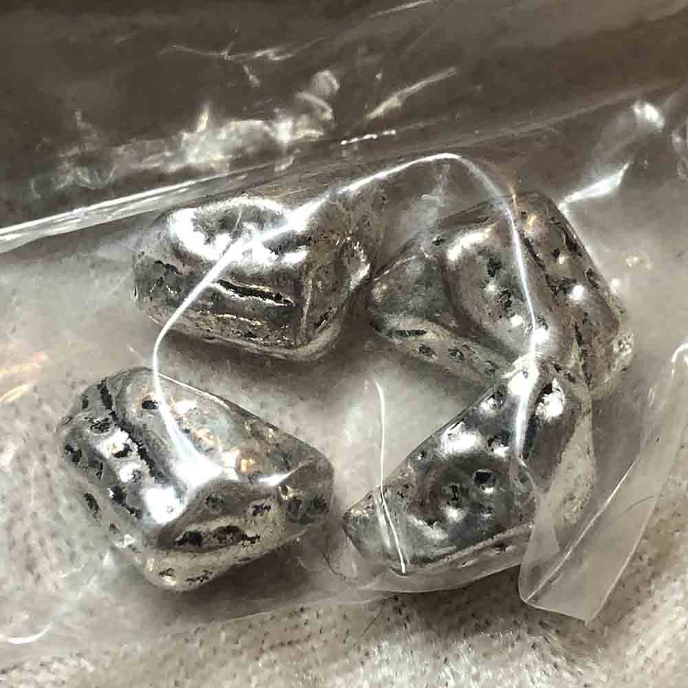 Pewter Nugget Beads