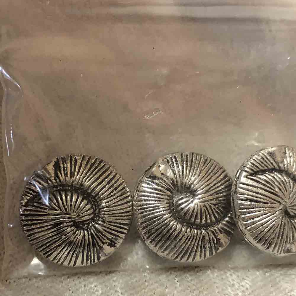 Pewter Nautilus Beads