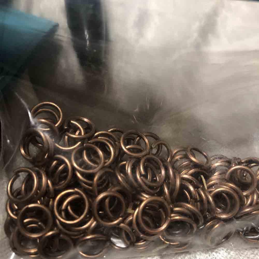 Copper Plated 8mm Split Rings