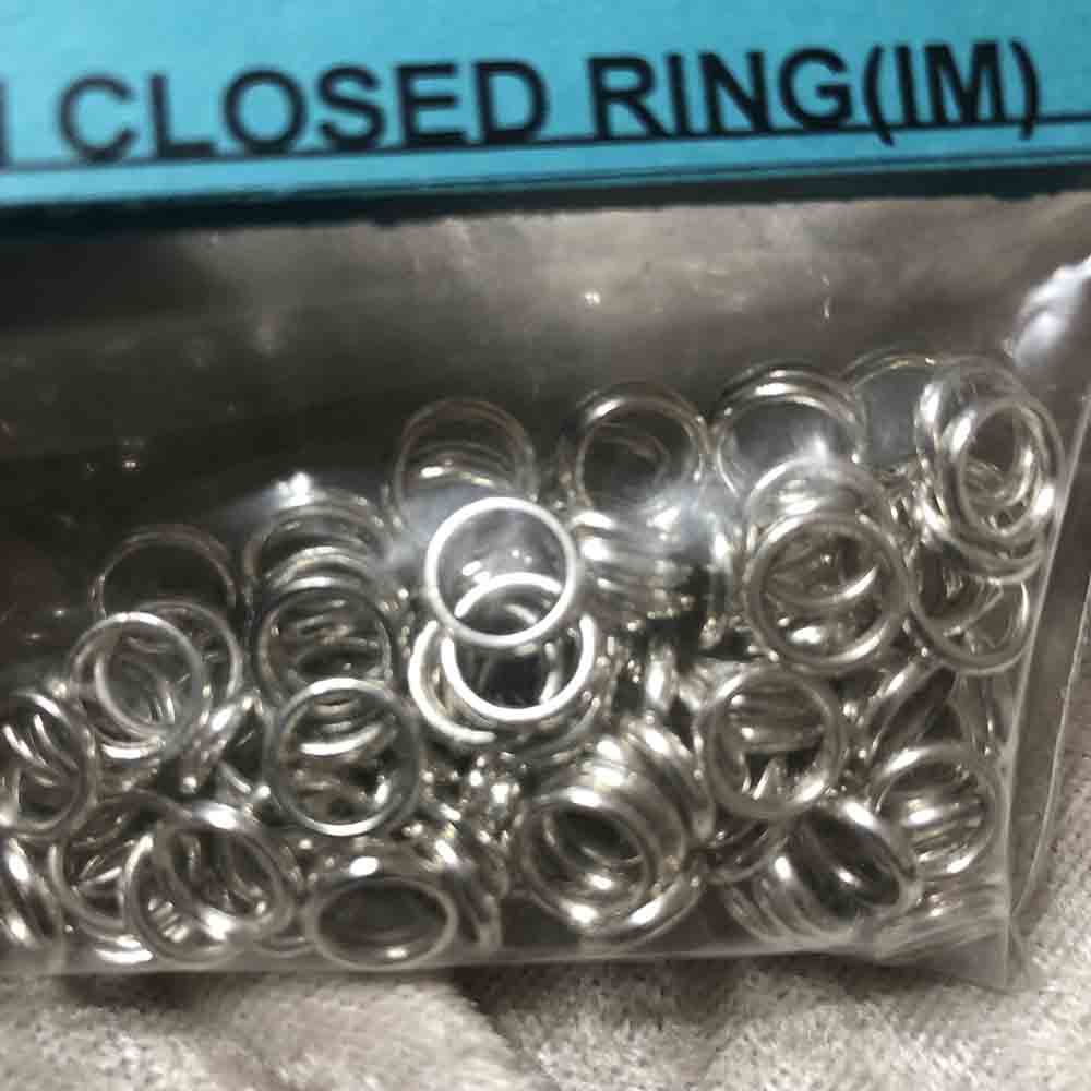 Silver Plated 6mm Closed Rings