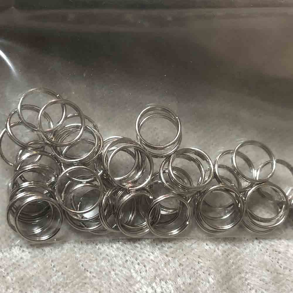 Nickel Plated 9mm Split Rings