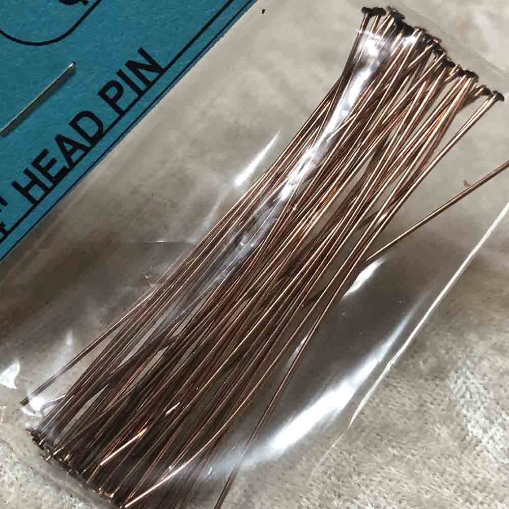 Copper Plated 2 3/4" Head Pins