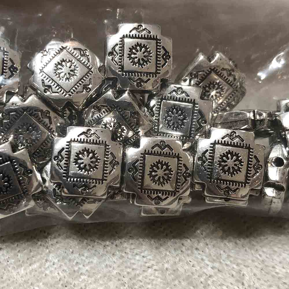 Metal Plated Plastic Tiny 4-Winds Beads