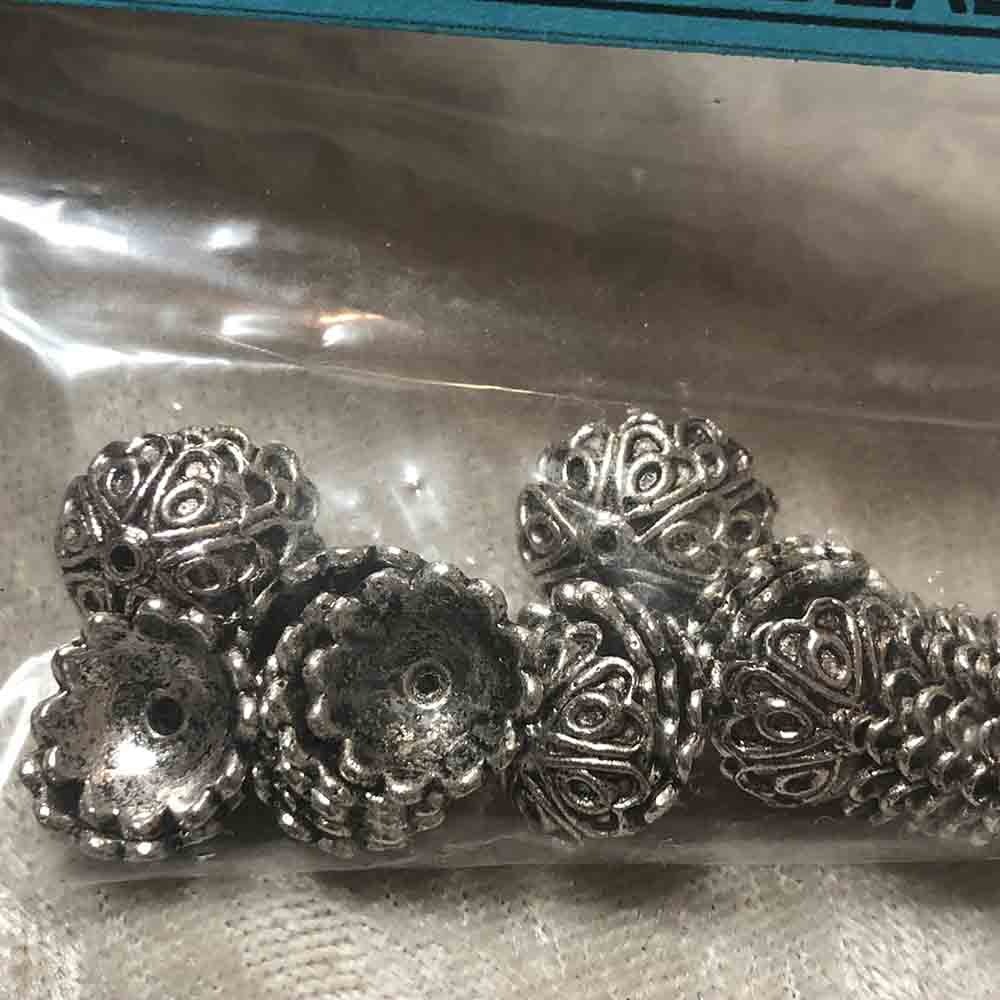 Pewter Tiffany Bead Caps