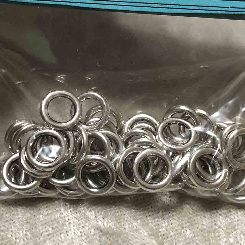 Pewter 8mm Closed Rings