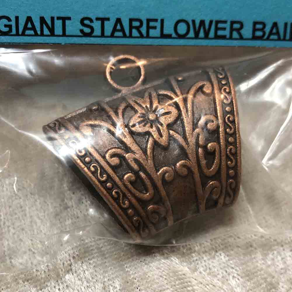 Antique Copper Giant Starflower Bails