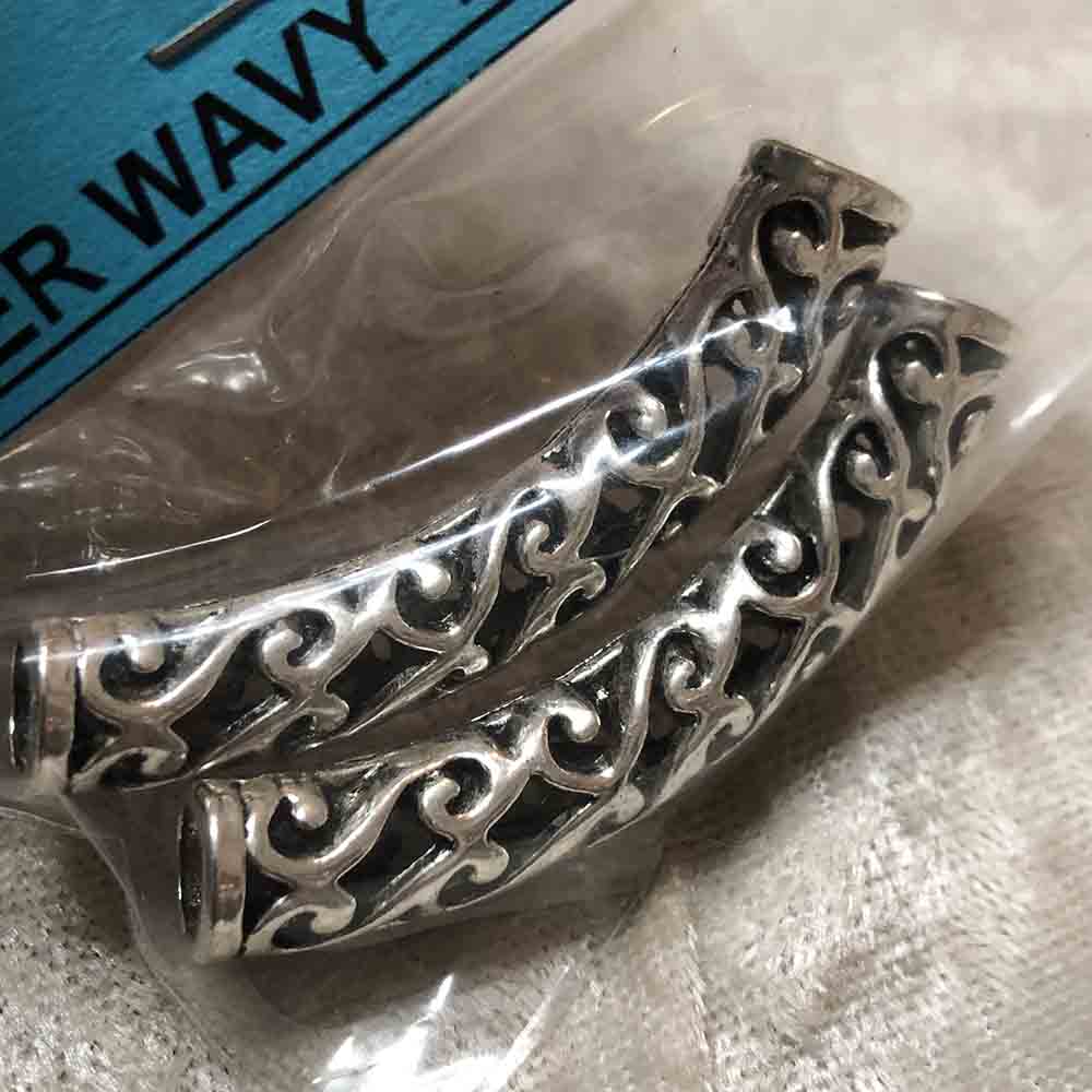 Pewter Wavy Tube