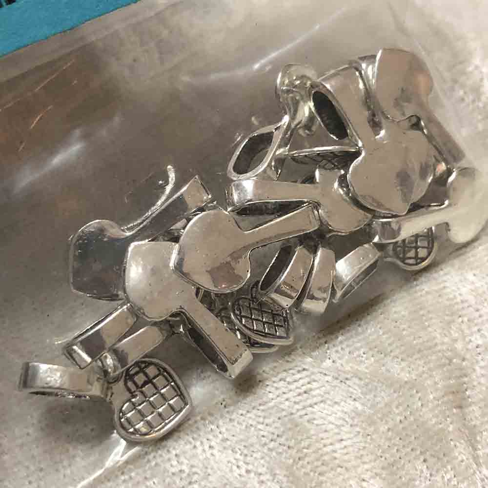 Pewter Medium Heart Bails