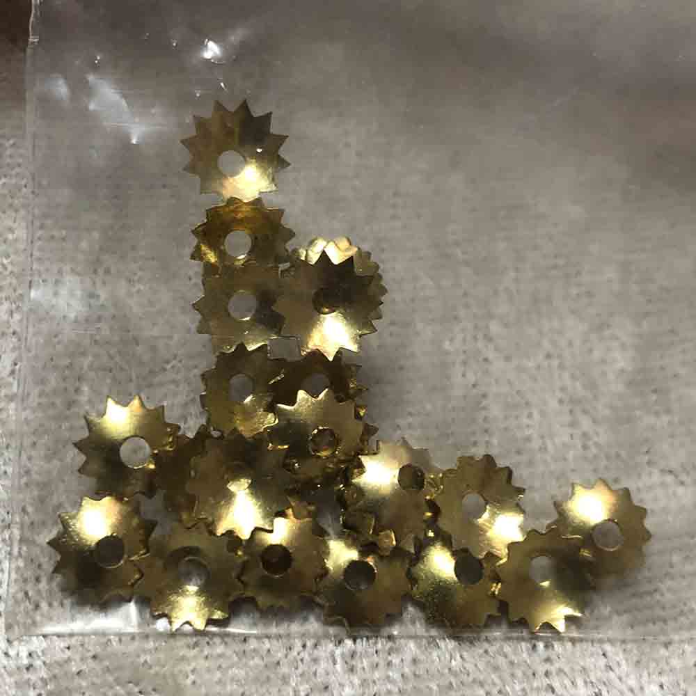 Gold Plated Small Simple Bead Caps