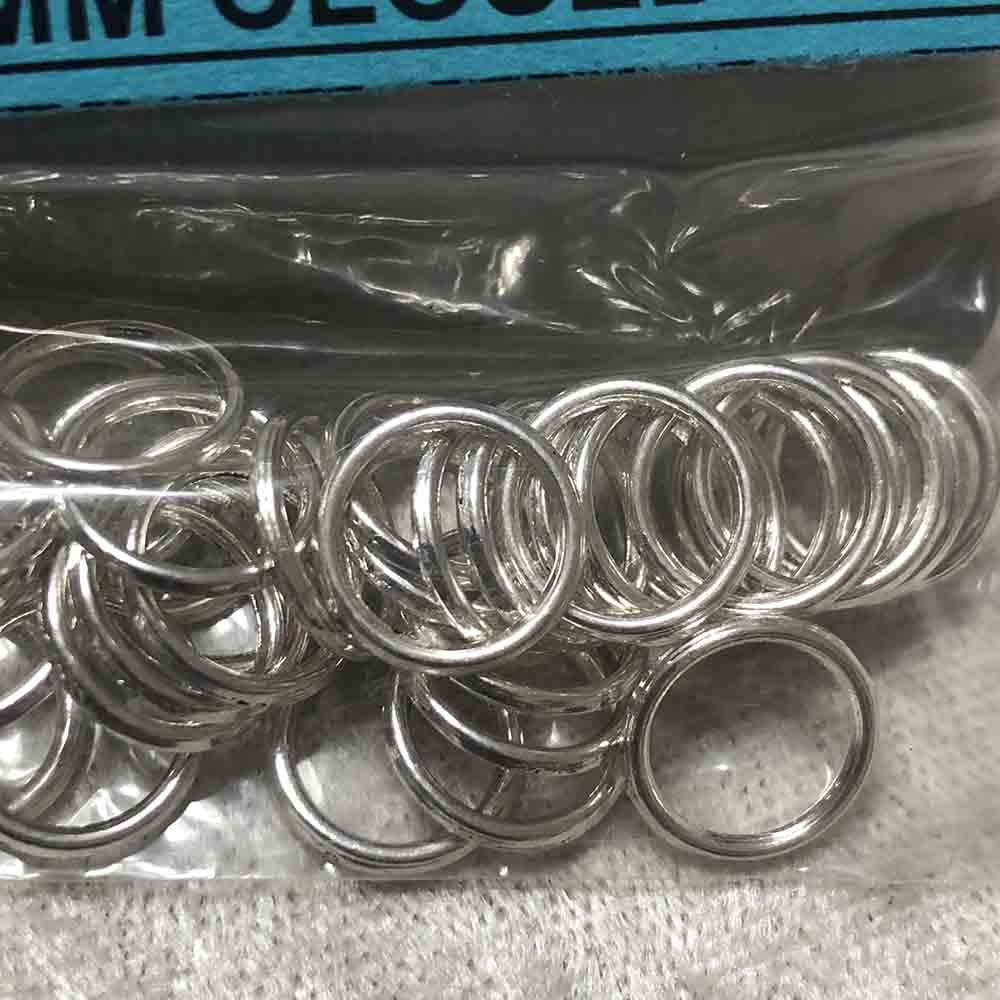 Pewter 12mm Closed Rings