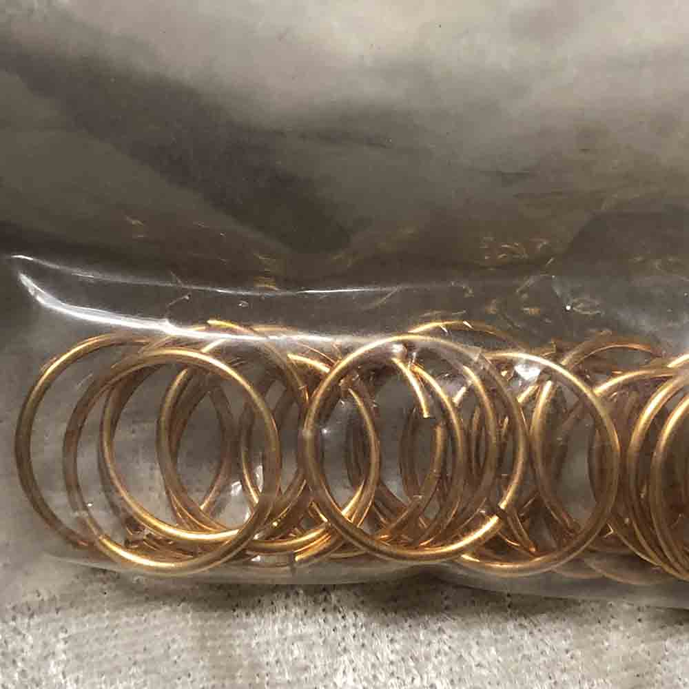 Gold Plated 16mm Split Rings