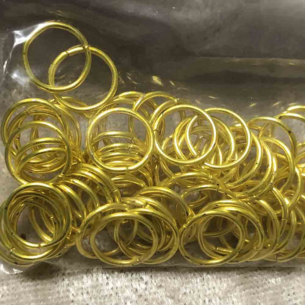 Yellow 10mm Jumprings