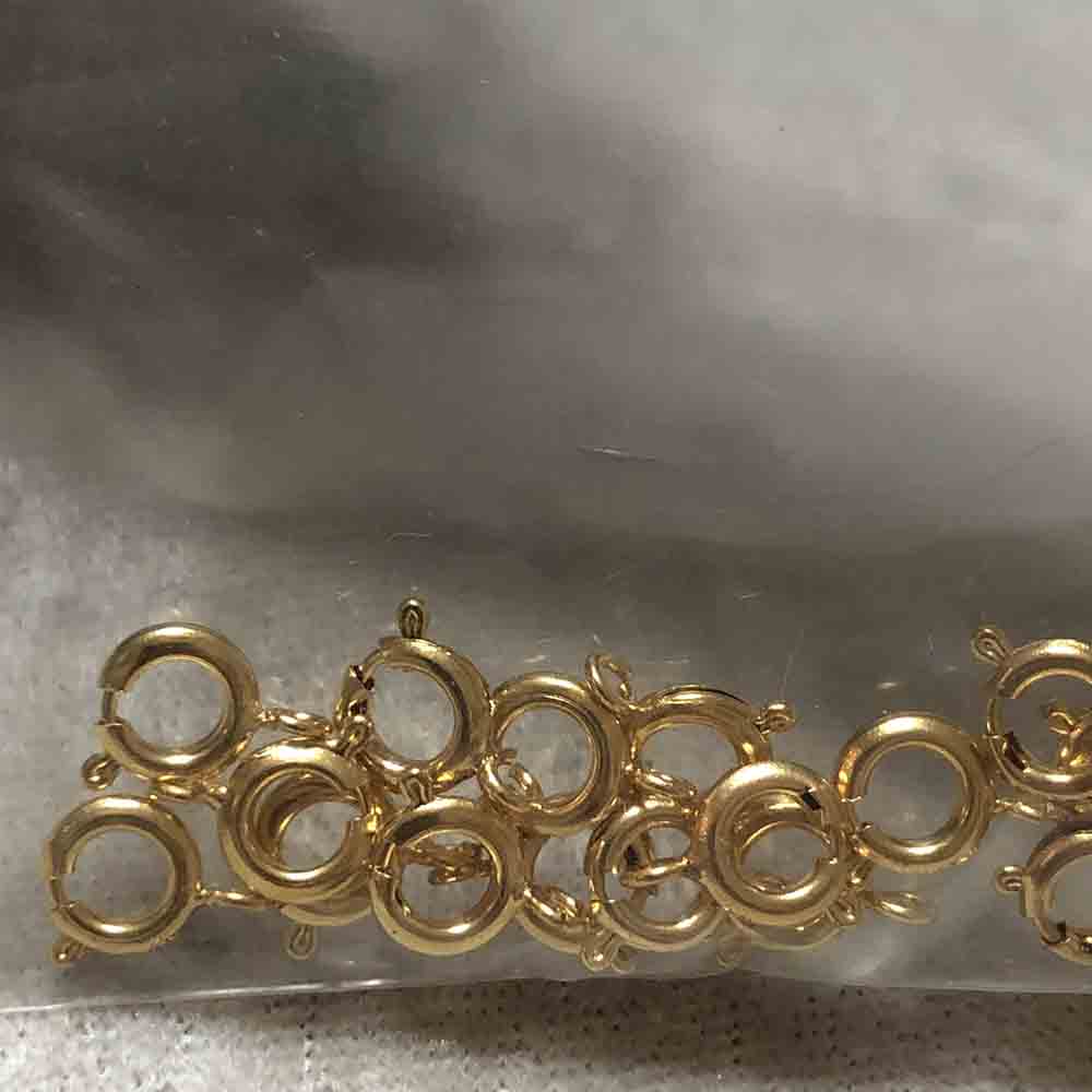 Gold Plated Spring Ring Clasps