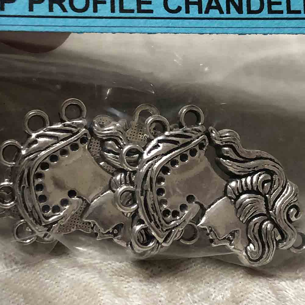 Silver Plated Profile Chandelier Findings