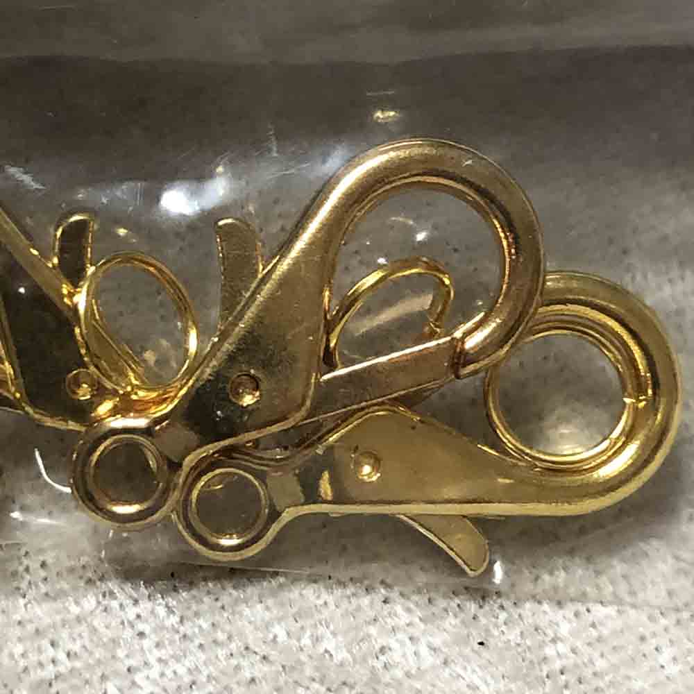 Gold Plated Giant Lobster Claw Clasps