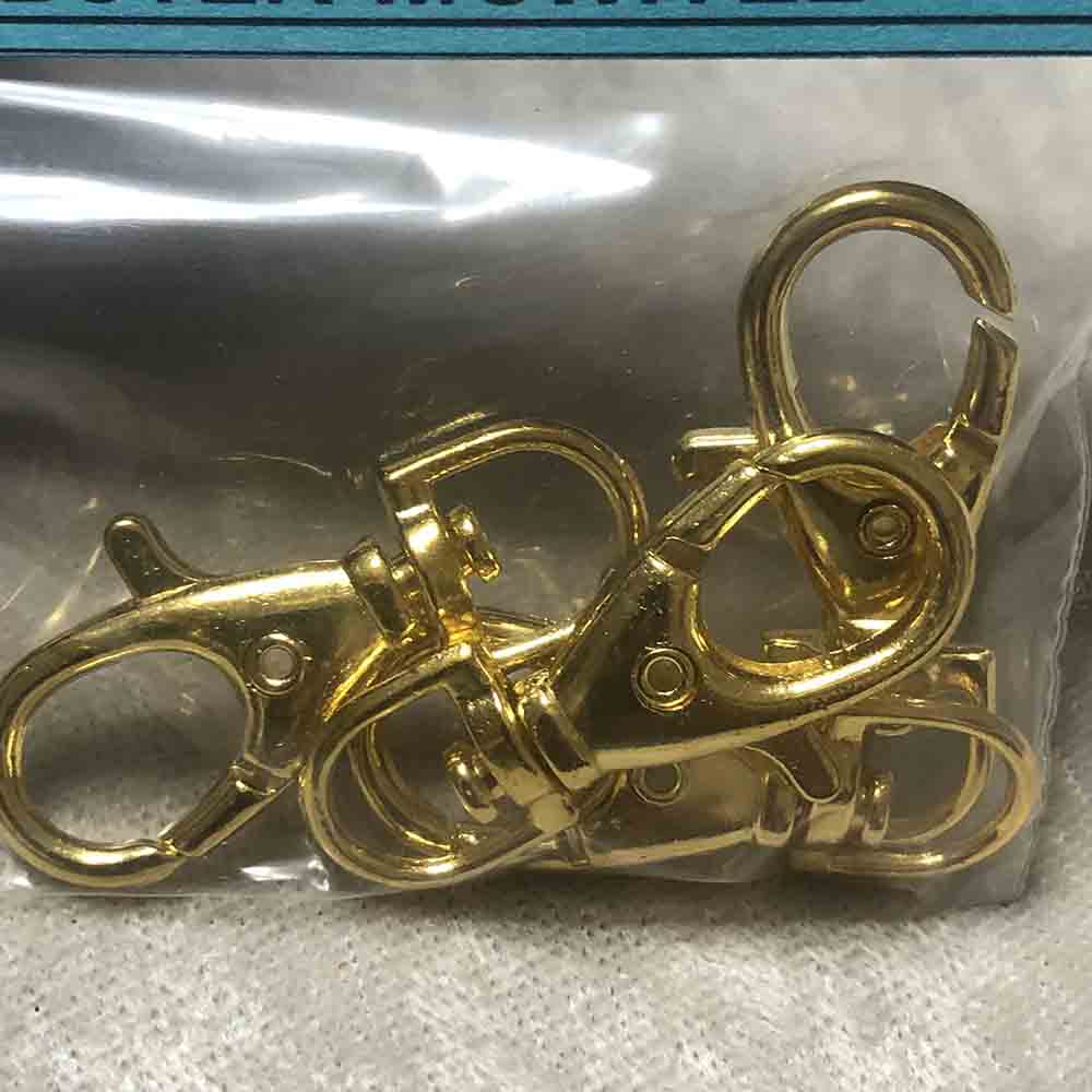 Gold Plated Extra Large Lobster Clasps with Swivel