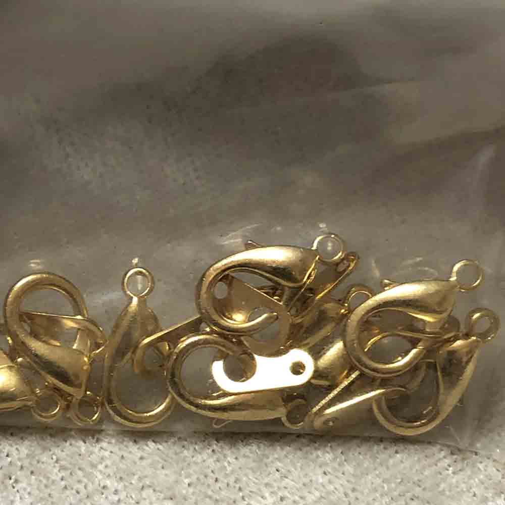 Gold Plated Large Lobster Clasps