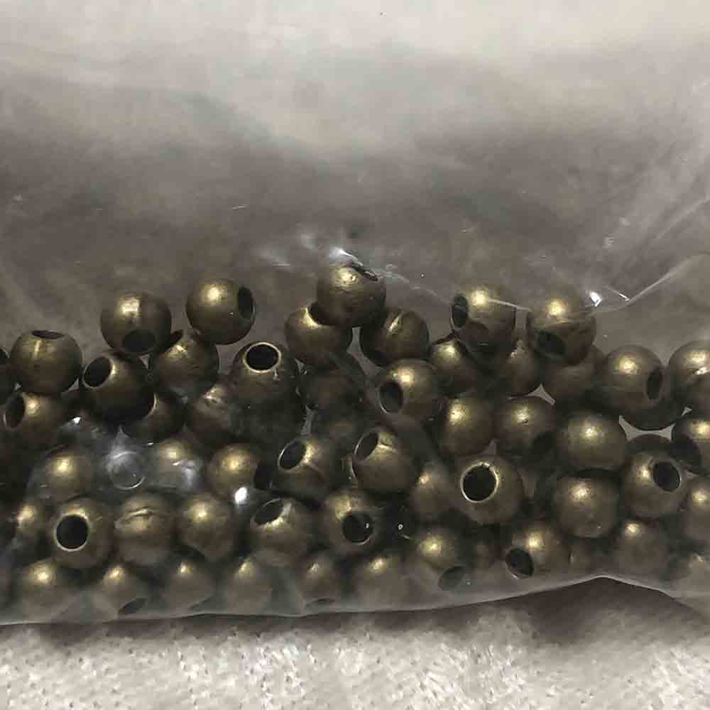 Antique Brass 5mm Round Beads