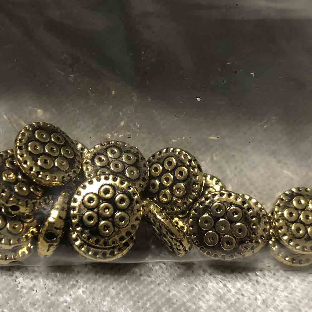 Gold Plated Machine Parts Disc Beads