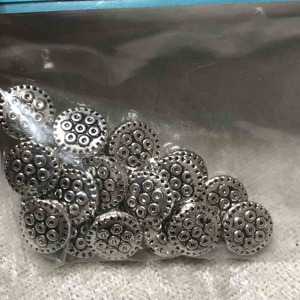 Pewter Machine Parts Disc Beads