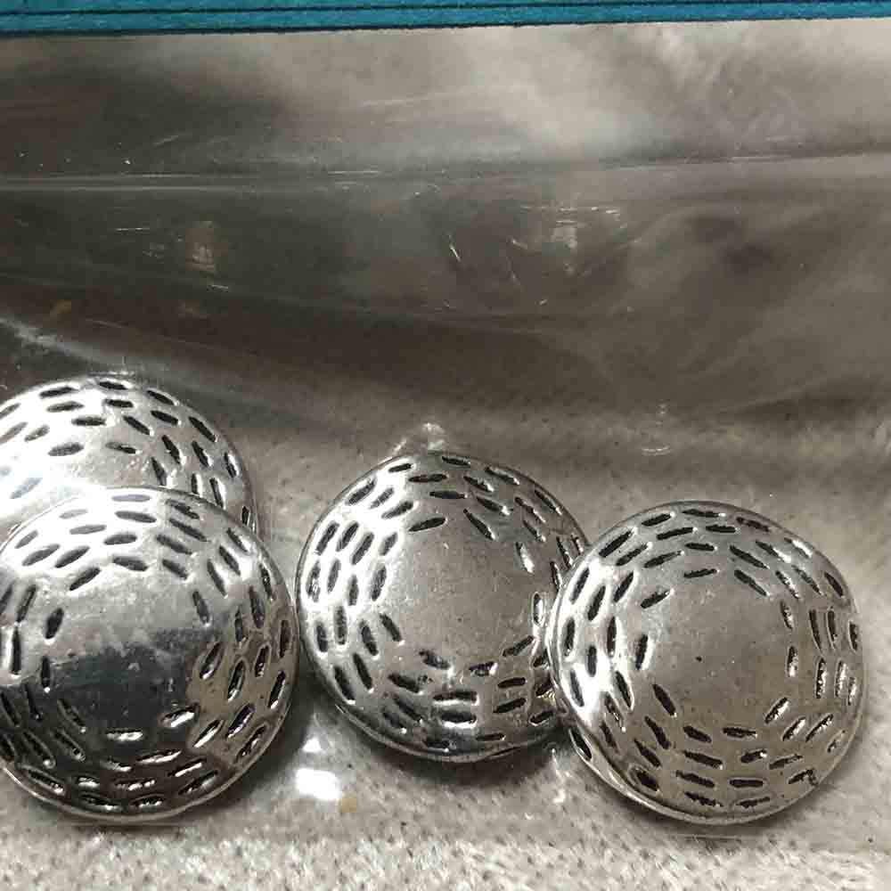 Pewter Tracking Disc Beads