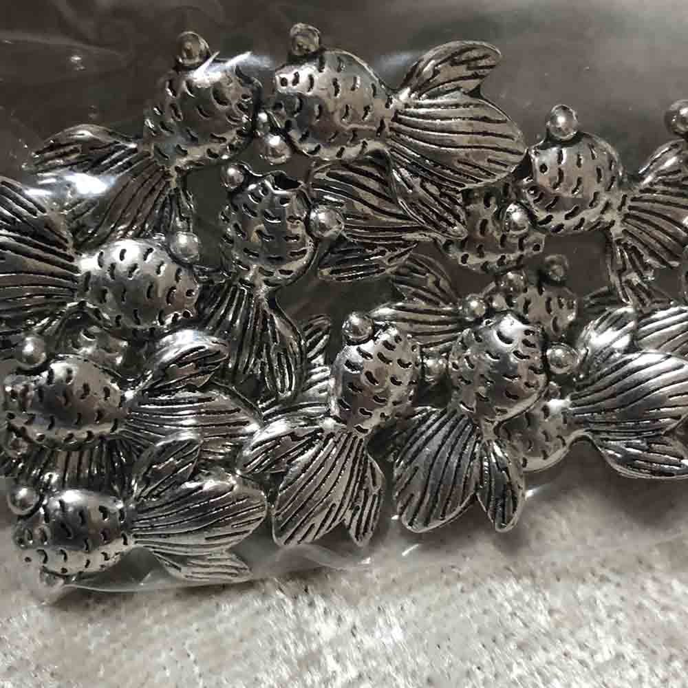 Pewter Small Koi Beads