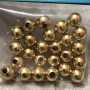 Gold Plated 10mm Round Metal Beads