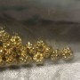 Gold Plated Fat Daisy Beads