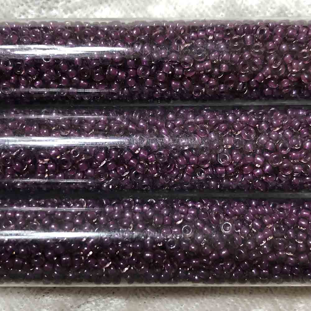 11/0 Magenta Lined Crystal Luster 395A Japanese Seed Beads